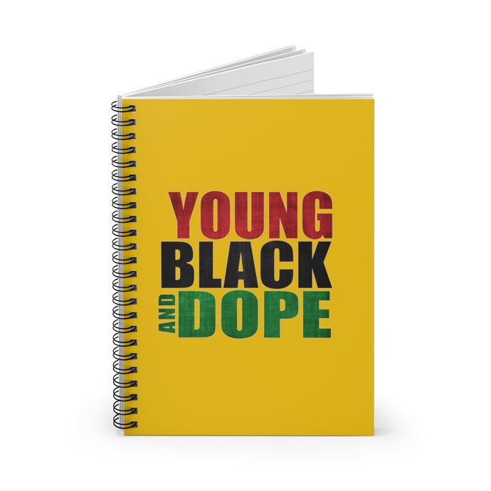 Young Black and Dope Spiral Notebook - Ruled Line