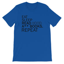 Load image into Gallery viewer, Eat Sleep Read Hood A** Books Unisex T-Shirt