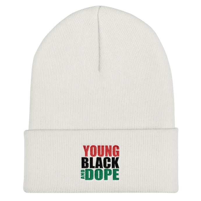 Young Black and Dope Cuffed Beanie