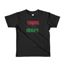 Load image into Gallery viewer, Young Black and Dope Short sleeve kids t-shirt