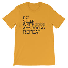 Load image into Gallery viewer, Eat Sleep Write Hood A** Books Unisex T-Shirt